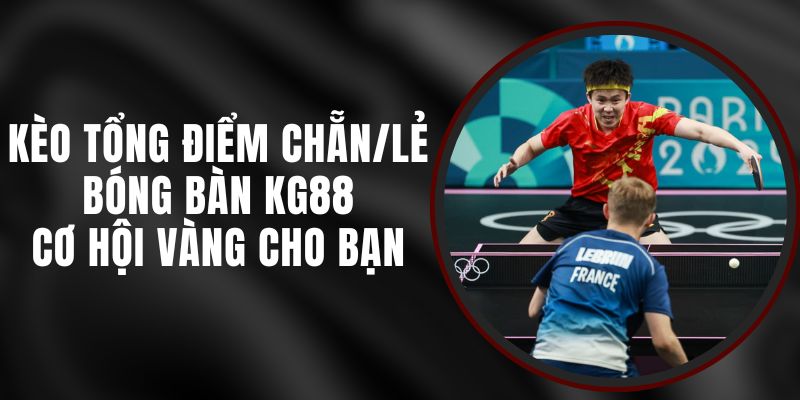 Kèo Tổng Điểm Chẵn/lẻ Bóng Bàn KG88 - Cơ Hội Vàng Cho Bạn
